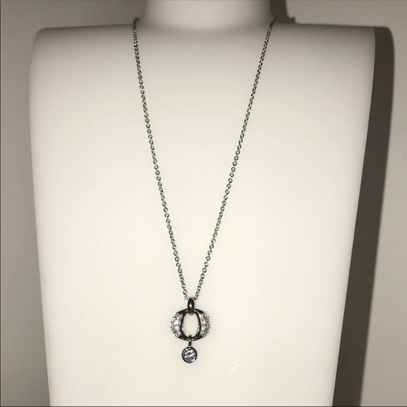 Sterling White Zircon Necklace by Fossil - Picture 1 of 8